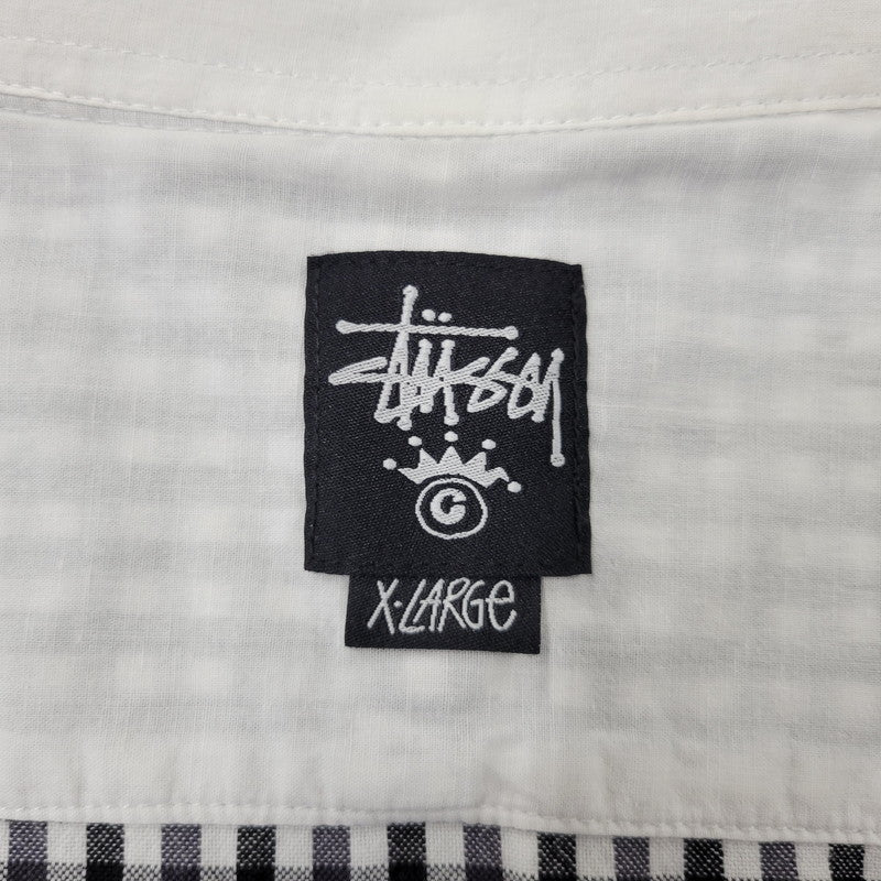 【中古品】【メンズ】 OLD STUSSY オールド ステューシー GINGHAM CHECK SS SHIRT ギンガムチェック 半袖シャツ 142-260903-as-08-izu サイズ：XL カラー：マルチカラー 万代Net店