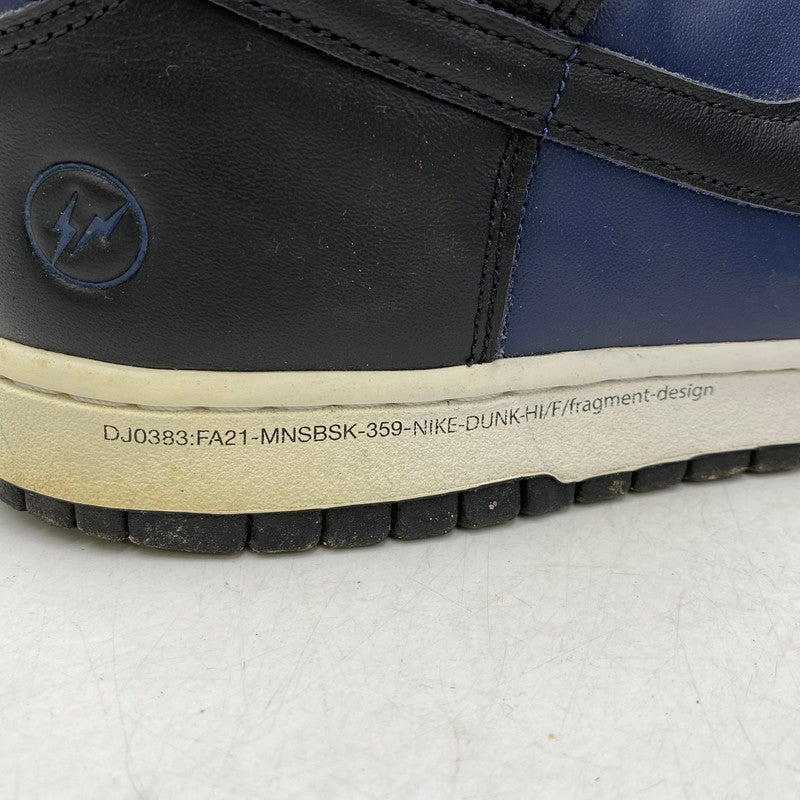 【現状渡し品】【メンズ】 NIKE ナイキ× FRAGMENT DESIGN フラグメントデザイン DJ0383-400 DUNK HIGH TOKYO ダンク ハイ 東京 スニーカー 靴 160-260829-kh-14-izu サイズ：29 カラー：MIDNIGHT NAVY/BLACK-WHITE 万代Net店