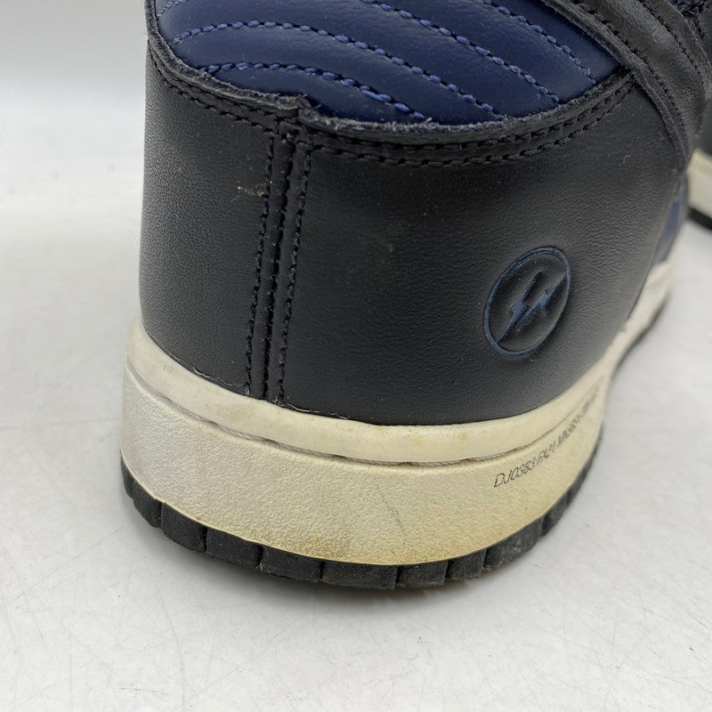 【現状渡し品】【メンズ】 NIKE ナイキ× FRAGMENT DESIGN フラグメントデザイン DJ0383-400 DUNK HIGH TOKYO ダンク ハイ 東京 スニーカー 靴 160-260829-kh-14-izu サイズ：29 カラー：MIDNIGHT NAVY/BLACK-WHITE 万代Net店