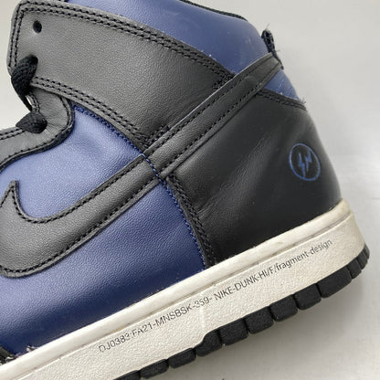 【現状渡し品】【メンズ】 NIKE ナイキ× FRAGMENT DESIGN フラグメントデザイン DJ0383-400 DUNK HIGH TOKYO ダンク ハイ 東京 スニーカー 靴 160-260829-kh-14-izu サイズ：29 カラー：MIDNIGHT NAVY/BLACK-WHITE 万代Net店