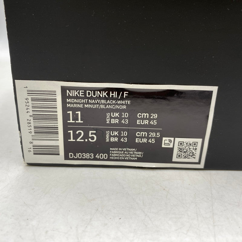 【現状渡し品】【メンズ】 NIKE ナイキ× FRAGMENT DESIGN フラグメントデザイン DJ0383-400 DUNK HIGH TOKYO ダンク ハイ 東京 スニーカー 靴 160-260829-kh-14-izu サイズ：29 カラー：MIDNIGHT NAVY/BLACK-WHITE 万代Net店