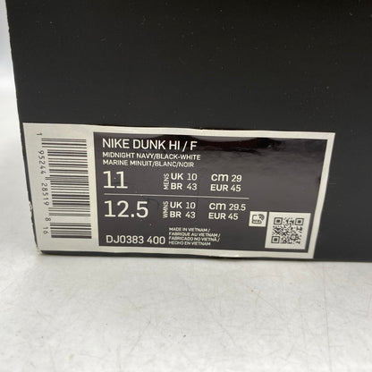 【現状渡し品】【メンズ】 NIKE ナイキ× FRAGMENT DESIGN フラグメントデザイン DJ0383-400 DUNK HIGH TOKYO ダンク ハイ 東京 スニーカー 靴 160-260829-kh-14-izu サイズ：29 カラー：MIDNIGHT NAVY/BLACK-WHITE 万代Net店