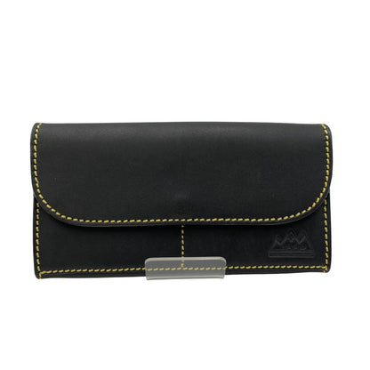 【中古品】【メンズ】 SAAD サード LEATHER FLAP BUTTON LONG WALLET レザーフラップボタン ロングウォレット 長財布 200-260820-as-11-izu カラー：ブラック 万代Net店