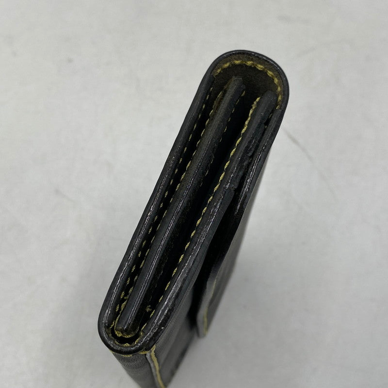 【中古品】【メンズ】 SAAD サード LEATHER FLAP BUTTON LONG WALLET レザーフラップボタン ロングウォレット 長財布 200-260820-as-11-izu カラー：ブラック 万代Net店
