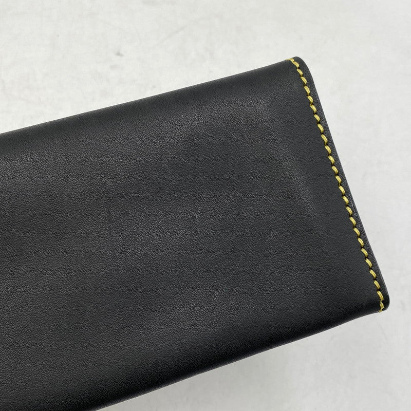 【中古品】【メンズ】 SAAD サード LEATHER FLAP BUTTON LONG WALLET レザーフラップボタン ロングウォレット 長財布 200-260820-as-11-izu カラー：ブラック 万代Net店