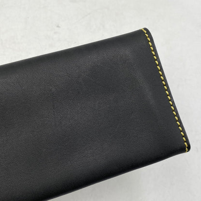 【中古品】【メンズ】 SAAD サード LEATHER FLAP BUTTON LONG WALLET レザーフラップボタン ロングウォレット 長財布 200-260820-as-11-izu カラー：ブラック 万代Net店