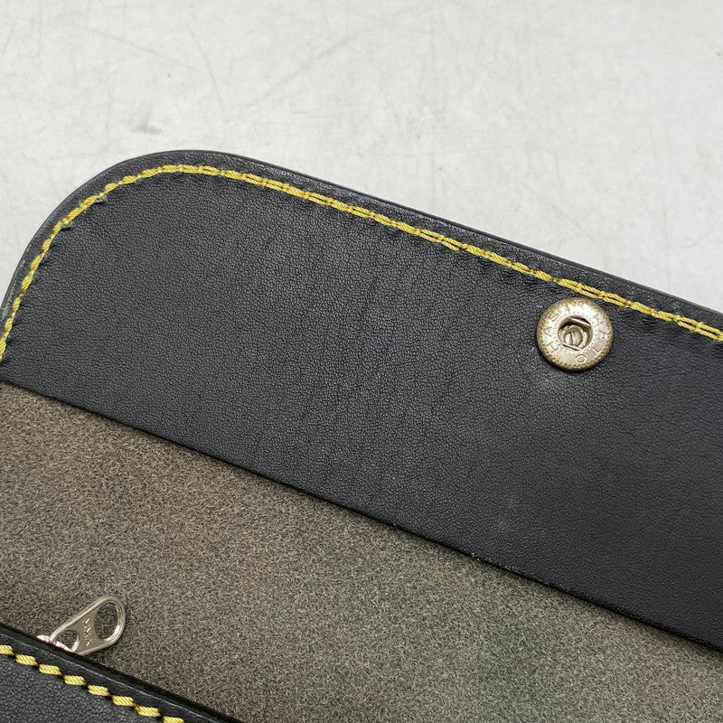 【中古品】【メンズ】 SAAD サード LEATHER FLAP BUTTON LONG WALLET レザーフラップボタン ロングウォレット 長財布 200-260820-as-11-izu カラー：ブラック 万代Net店