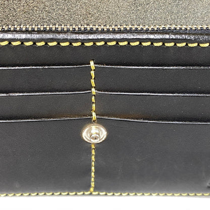 【中古品】【メンズ】 SAAD サード LEATHER FLAP BUTTON LONG WALLET レザーフラップボタン ロングウォレット 長財布 200-260820-as-11-izu カラー：ブラック 万代Net店