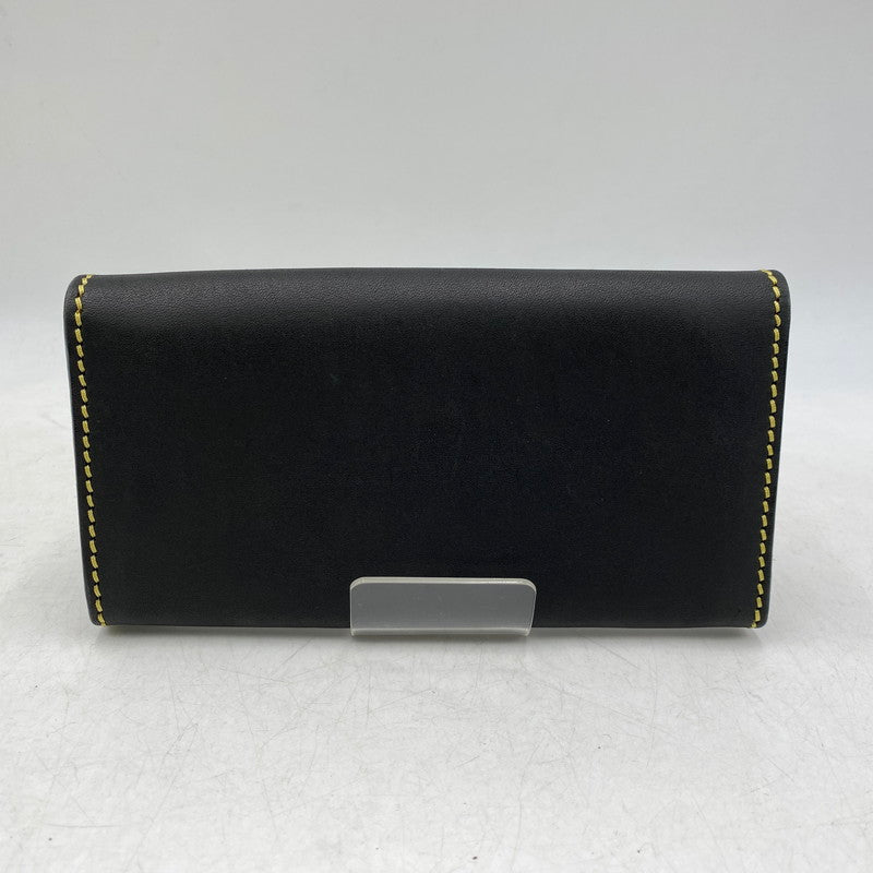 【中古品】【メンズ】 SAAD サード LEATHER FLAP BUTTON LONG WALLET レザーフラップボタン ロングウォレット 長財布 200-260820-as-11-izu カラー：ブラック 万代Net店