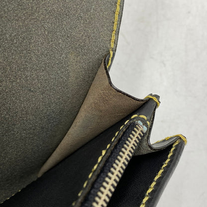 【中古品】【メンズ】 SAAD サード LEATHER FLAP BUTTON LONG WALLET レザーフラップボタン ロングウォレット 長財布 200-260820-as-11-izu カラー：ブラック 万代Net店