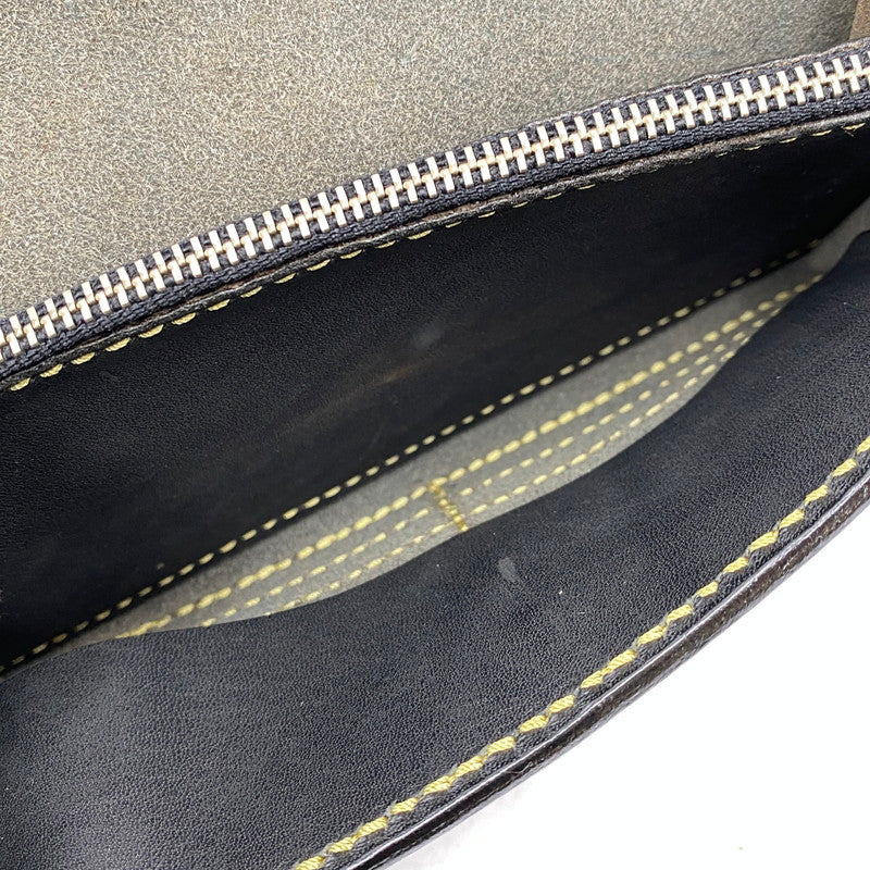 【中古品】【メンズ】 SAAD サード LEATHER FLAP BUTTON LONG WALLET レザーフラップボタン ロングウォレット 長財布 200-260820-as-11-izu カラー：ブラック 万代Net店