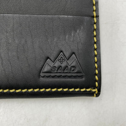 【中古品】【メンズ】 SAAD サード LEATHER FLAP BUTTON LONG WALLET レザーフラップボタン ロングウォレット 長財布 200-260820-as-11-izu カラー：ブラック 万代Net店