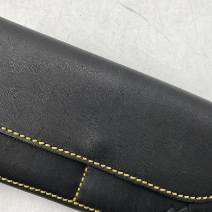 【中古品】【メンズ】 SAAD サード LEATHER FLAP BUTTON LONG WALLET レザーフラップボタン ロングウォレット 長財布 200-260820-as-11-izu カラー：ブラック 万代Net店