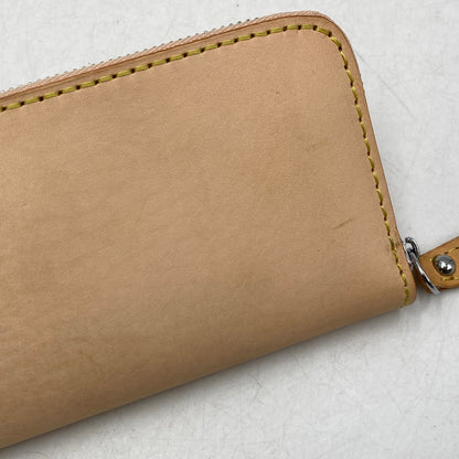 【中古品】【メンズ/レディース】 SAAD サード LEATHER ROUND FASTENER LONG WALLET レザー ラウンドファスナー ロングウォレット 長財布 200-260820-as-12-izu カラー：ピンクベージュ 万代Net店
