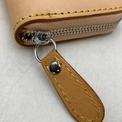 【中古品】【メンズ/レディース】 SAAD サード LEATHER ROUND FASTENER LONG WALLET レザー ラウンドファスナー ロングウォレット 長財布 200-260820-as-12-izu カラー：ピンクベージュ 万代Net店