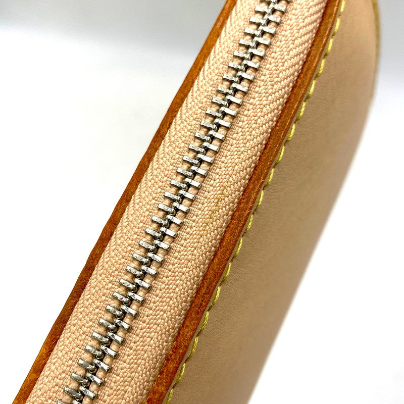 【中古品】【メンズ/レディース】 SAAD サード LEATHER ROUND FASTENER LONG WALLET レザー ラウンドファスナー ロングウォレット 長財布 200-260820-as-12-izu カラー：ピンクベージュ 万代Net店