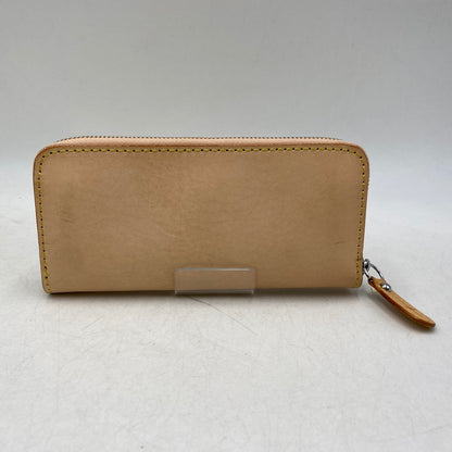 【中古品】【メンズ/レディース】 SAAD サード LEATHER ROUND FASTENER LONG WALLET レザー ラウンドファスナー ロングウォレット 長財布 200-260820-as-12-izu カラー：ピンクベージュ 万代Net店