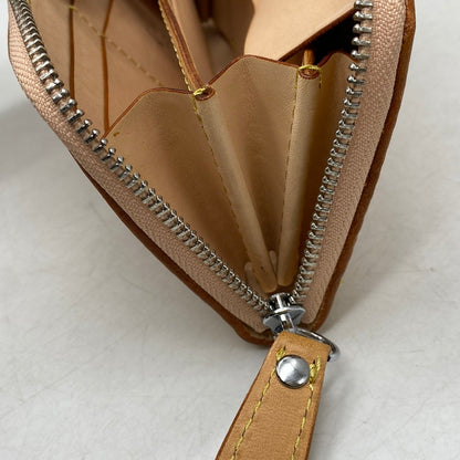 【中古品】【メンズ/レディース】 SAAD サード LEATHER ROUND FASTENER LONG WALLET レザー ラウンドファスナー ロングウォレット 長財布 200-260820-as-12-izu カラー：ピンクベージュ 万代Net店
