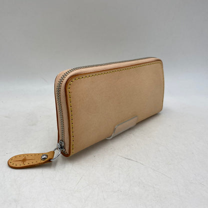 【中古品】【メンズ/レディース】 SAAD サード LEATHER ROUND FASTENER LONG WALLET レザー ラウンドファスナー ロングウォレット 長財布 200-260820-as-12-izu カラー：ピンクベージュ 万代Net店
