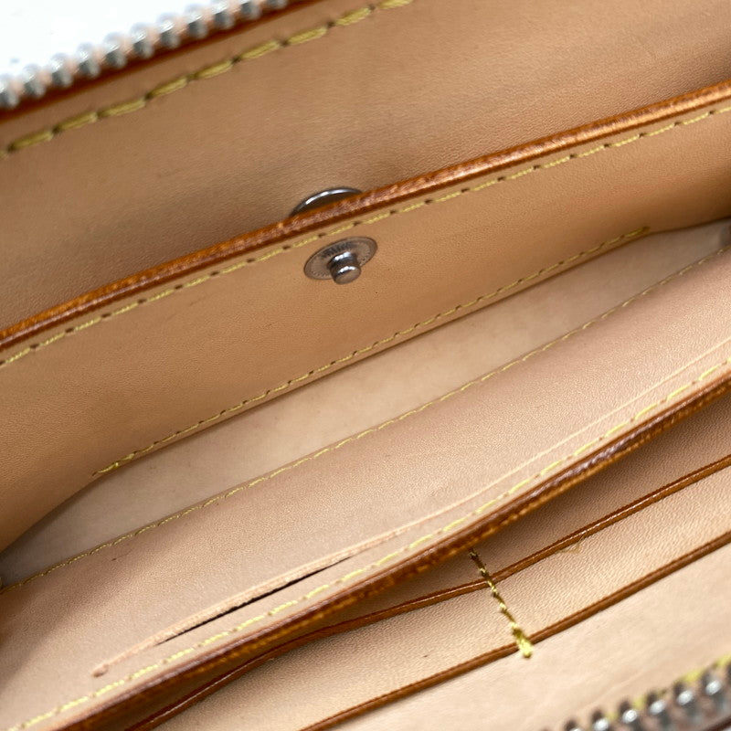 【中古品】【メンズ/レディース】 SAAD サード LEATHER ROUND FASTENER LONG WALLET レザー ラウンドファスナー ロングウォレット 長財布 200-260820-as-12-izu カラー：ピンクベージュ 万代Net店