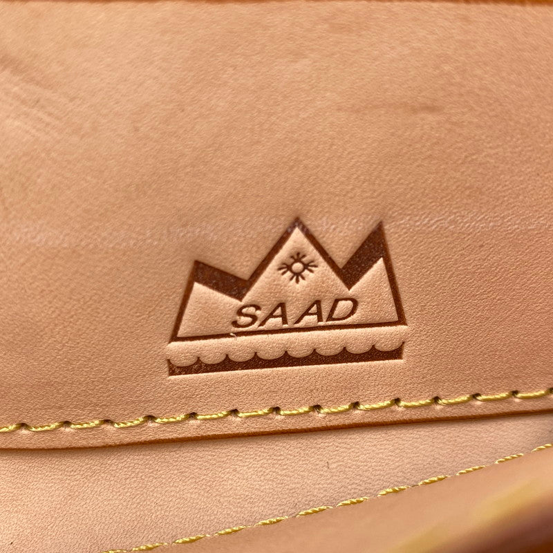【中古品】【メンズ/レディース】 SAAD サード LEATHER ROUND FASTENER LONG WALLET レザー ラウンドファスナー ロングウォレット 長財布 200-260820-as-12-izu カラー：ピンクベージュ 万代Net店