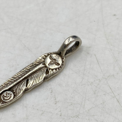 【中古品】【メンズ/レディース】 TADY&KING タディアンドキング FEATHER PENDANT TOP フェザー ペンダントトップ アクセサリー 191-260820-kh-05-izu カラー：シルバー 万代Net店
