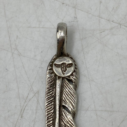 【中古品】【メンズ/レディース】 TADY&KING タディアンドキング FEATHER PENDANT TOP フェザー ペンダントトップ アクセサリー 191-260820-kh-05-izu カラー：シルバー 万代Net店