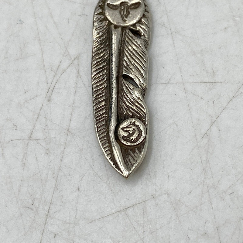 【中古品】【メンズ/レディース】 TADY&KING タディアンドキング FEATHER PENDANT TOP フェザー ペンダントトップ アクセサリー 191-260820-kh-05-izu カラー：シルバー 万代Net店
