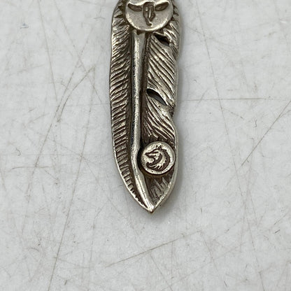【中古品】【メンズ/レディース】 TADY&KING タディアンドキング FEATHER PENDANT TOP フェザー ペンダントトップ アクセサリー 191-260820-kh-05-izu カラー：シルバー 万代Net店