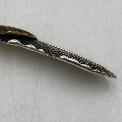 【中古品】【メンズ/レディース】 SAAD サード 925 BRONZE HEART FEATHER PENDANT TOP ブロンズ ハート フェザー ペンダントトップ アクセサリー 191-260820-kh-04-izu カラー：シルバー 万代Net店