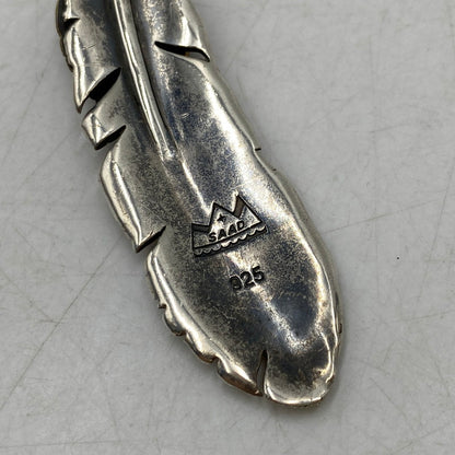 【中古品】【メンズ/レディース】 SAAD サード 925 BRONZE HEART FEATHER PENDANT TOP ブロンズ ハート フェザー ペンダントトップ アクセサリー 191-260820-kh-04-izu カラー：シルバー 万代Net店