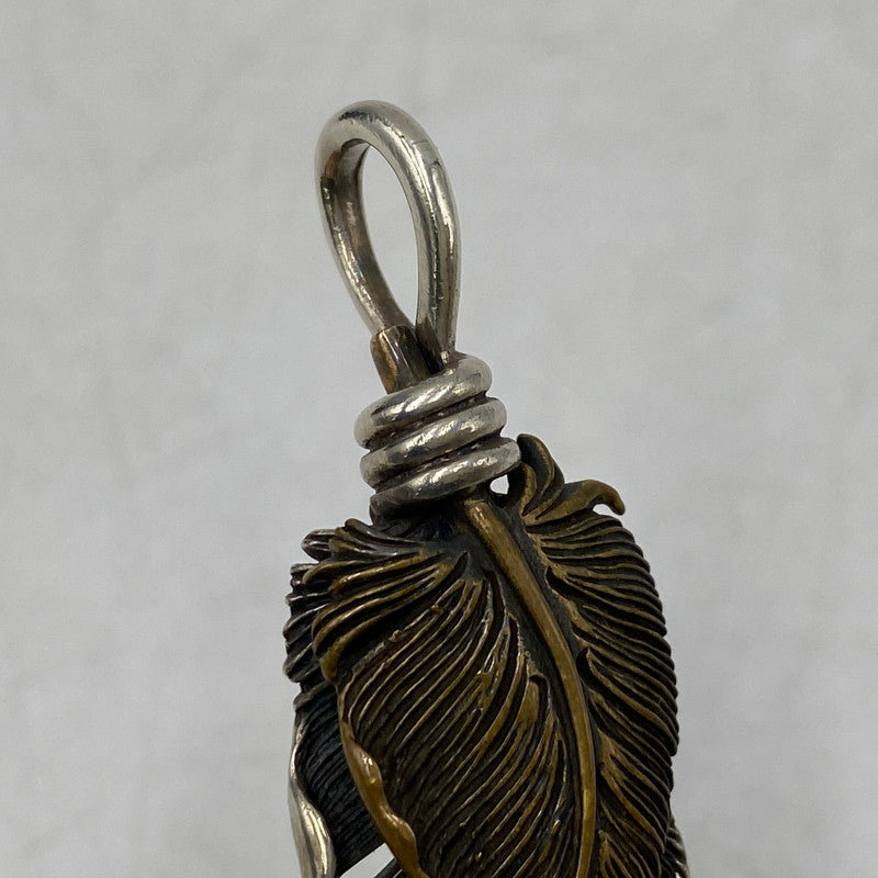 【中古品】【メンズ/レディース】 SAAD サード 925 BRONZE HEART FEATHER PENDANT TOP ブロンズ ハート フェザー ペンダントトップ アクセサリー 191-260820-kh-04-izu カラー：シルバー 万代Net店