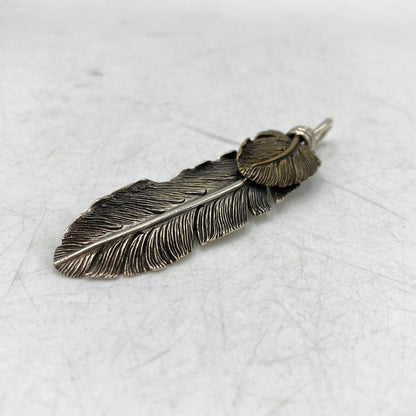 【中古品】【メンズ/レディース】 SAAD サード 925 BRONZE HEART FEATHER PENDANT TOP ブロンズ ハート フェザー ペンダントトップ アクセサリー 191-260820-kh-04-izu カラー：シルバー 万代Net店