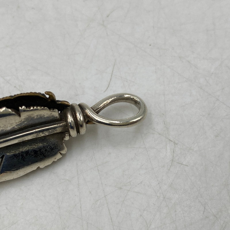 【中古品】【メンズ/レディース】 SAAD サード 925 BRONZE HEART FEATHER PENDANT TOP ブロンズ ハート フェザー ペンダントトップ アクセサリー 191-260820-kh-04-izu カラー：シルバー 万代Net店