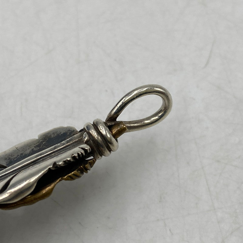 【中古品】【メンズ/レディース】 SAAD サード 925 BRONZE HEART FEATHER PENDANT TOP ブロンズ ハート フェザー ペンダントトップ アクセサリー 191-260820-kh-04-izu カラー：シルバー 万代Net店