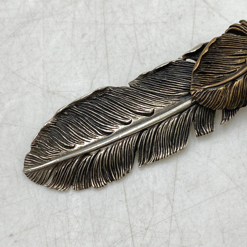 【中古品】【メンズ/レディース】 SAAD サード 925 BRONZE HEART FEATHER PENDANT TOP ブロンズ ハート フェザー ペンダントトップ アクセサリー 191-260820-kh-04-izu カラー：シルバー 万代Net店
