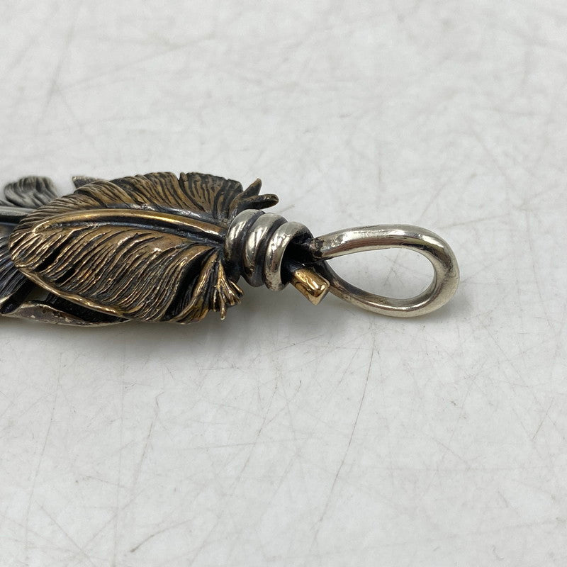 【中古品】【メンズ/レディース】 SAAD サード 925 BRONZE HEART FEATHER PENDANT TOP ブロンズ ハート フェザー ペンダントトップ アクセサリー 191-260820-kh-03-izu カラー：シルバー 万代Net店