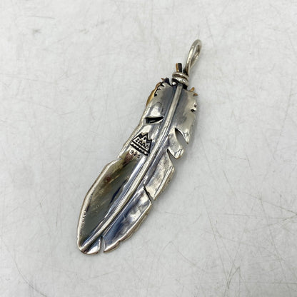 【中古品】【メンズ/レディース】 SAAD サード 925 BRONZE HEART FEATHER PENDANT TOP ブロンズ ハート フェザー ペンダントトップ アクセサリー 191-260820-kh-03-izu カラー：シルバー 万代Net店