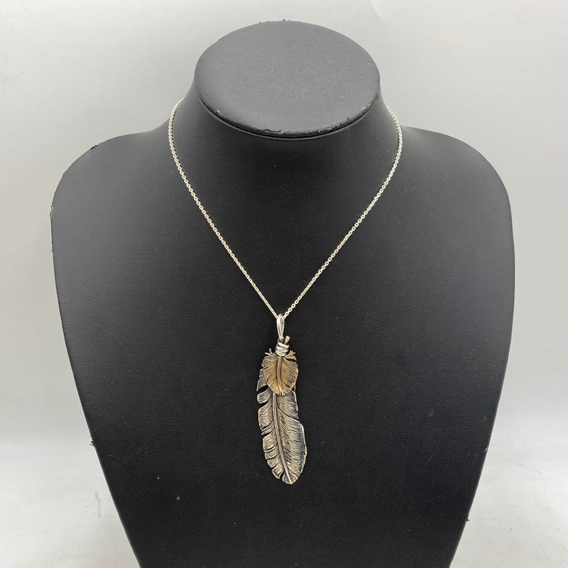 【中古品】【メンズ/レディース】 SAAD サード 925 BRONZE HEART FEATHER PENDANT TOP ブロンズ ハート フェザー ペンダントトップ アクセサリー 191-260820-kh-03-izu カラー：シルバー 万代Net店