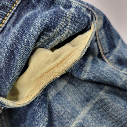 【中古品】【メンズ】 EVISU エヴィス NO.2 KAMOME PAINT DENIM PANTS LOT.2000 カモメペイント デニムパンツ ジーンズ 156-260822-as-04-izu サイズ：34×35 カラー：インディゴ 万代Net店