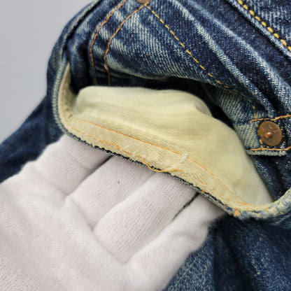 【中古品】【メンズ】 EVISU エヴィス NO.2 KAMOME PAINT DENIM PANTS LOT.2000 カモメペイント デニムパンツ ジーンズ 156-260822-as-04-izu サイズ：34×35 カラー：インディゴ 万代Net店