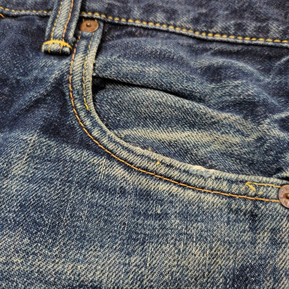 【中古品】【メンズ】 EVISU エヴィス NO.2 KAMOME PAINT DENIM PANTS LOT.2000 カモメペイント デニムパンツ ジーンズ 156-260822-as-04-izu サイズ：34×35 カラー：インディゴ 万代Net店