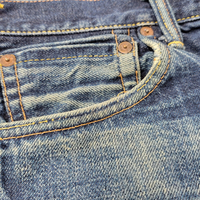 【中古品】【メンズ】 EVISU エヴィス NO.2 KAMOME PAINT DENIM PANTS LOT.2000 カモメペイント デニムパンツ ジーンズ 156-260822-as-04-izu サイズ：34×35 カラー：インディゴ 万代Net店