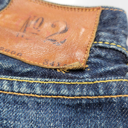 【中古品】【メンズ】 EVISU エヴィス NO.2 KAMOME PAINT DENIM PANTS LOT.2000 カモメペイント デニムパンツ ジーンズ 156-260822-as-04-izu サイズ：34×35 カラー：インディゴ 万代Net店