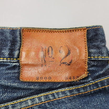 【中古品】【メンズ】 EVISU エヴィス NO.2 KAMOME PAINT DENIM PANTS LOT.2000 カモメペイント デニムパンツ ジーンズ 156-260822-as-04-izu サイズ：34×35 カラー：インディゴ 万代Net店