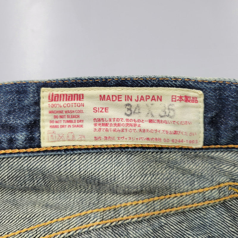 【中古品】【メンズ】 EVISU エヴィス NO.2 KAMOME PAINT DENIM PANTS LOT.2000 カモメペイント デニムパンツ ジーンズ 156-260822-as-04-izu サイズ：34×35 カラー：インディゴ 万代Net店