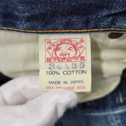 【中古品】【メンズ】 EVISU エヴィス NO.2 KAMOME PAINT DENIM PANTS LOT.2000 カモメペイント デニムパンツ ジーンズ 156-260822-as-04-izu サイズ：34×35 カラー：インディゴ 万代Net店