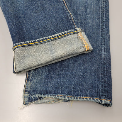 【中古品】【メンズ】 EVISU エヴィス NO.2 KAMOME PAINT DENIM PANTS LOT.2000 カモメペイント デニムパンツ ジーンズ 156-260822-as-04-izu サイズ：34×35 カラー：インディゴ 万代Net店