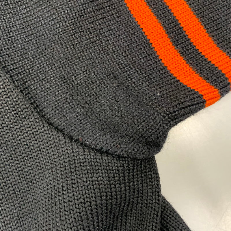 【中古品】【メンズ】 VINTAGE 50S LETTERED CARDIGAN レタード カーディガン トップス 長袖 146-260819-cs-02-izu サイズ：不明 カラー：ブラック×オレンジ 万代Net店