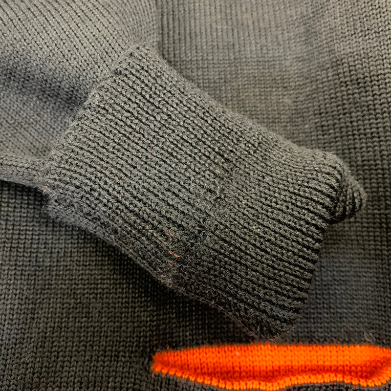 【中古品】【メンズ】 VINTAGE 50S LETTERED CARDIGAN レタード カーディガン トップス 長袖 146-260819-cs-02-izu サイズ：不明 カラー：ブラック×オレンジ 万代Net店